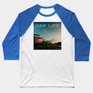 Van Life Camper RV Outdoors in Nature Baseball T-Shirt